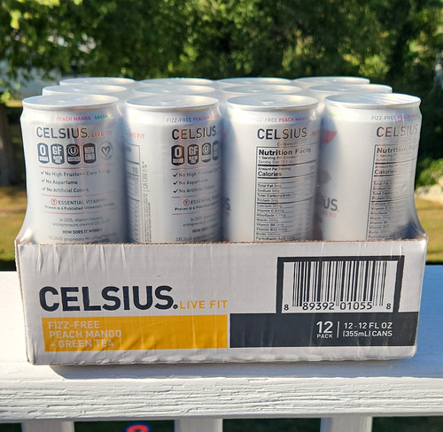 Celsius fizz free peach mango - peach,